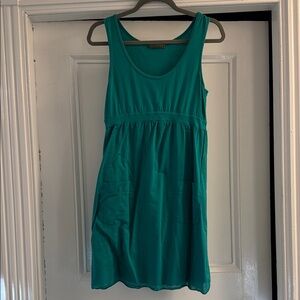 Velvet cotton Teal green Sleeveless Dress size large